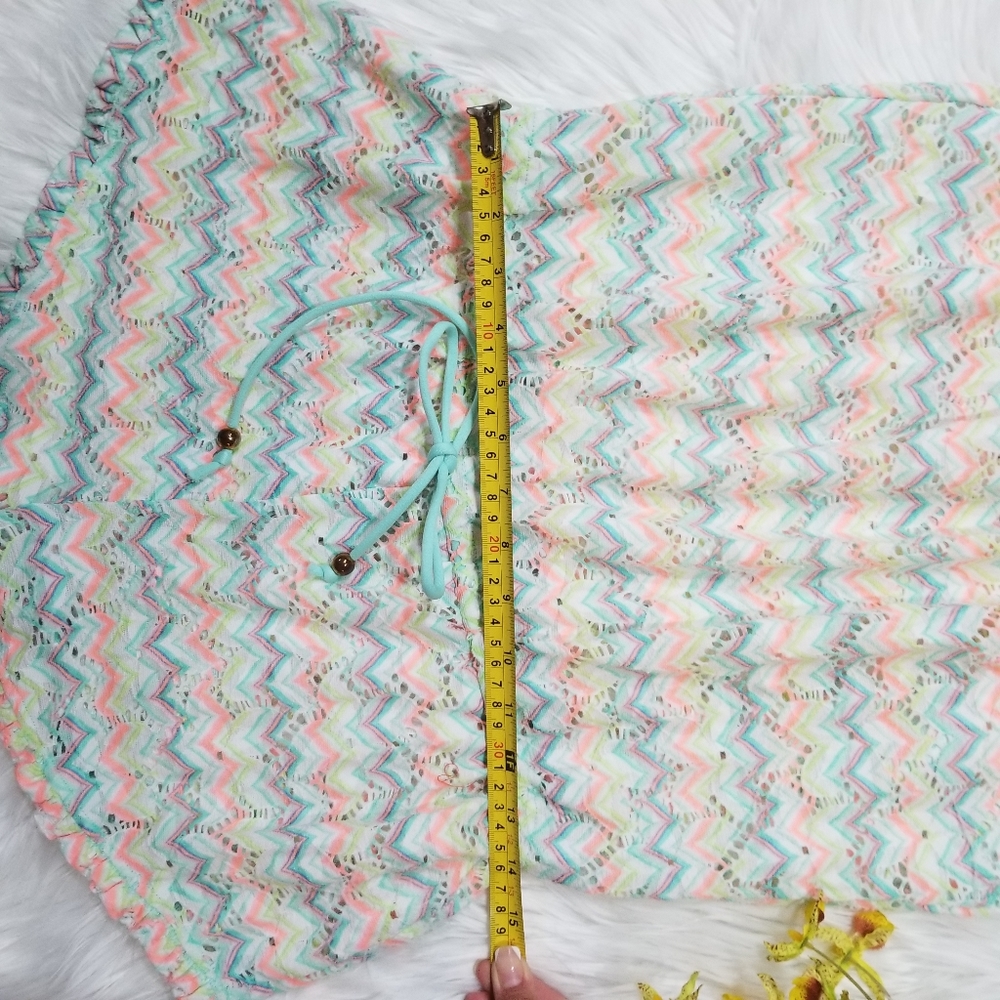 VICTORIA S' SECRET Multicolor Romper O Cover Swimsuit SIZE L/G.. - Picture 11 of 12